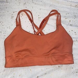 coral crossback sport bra